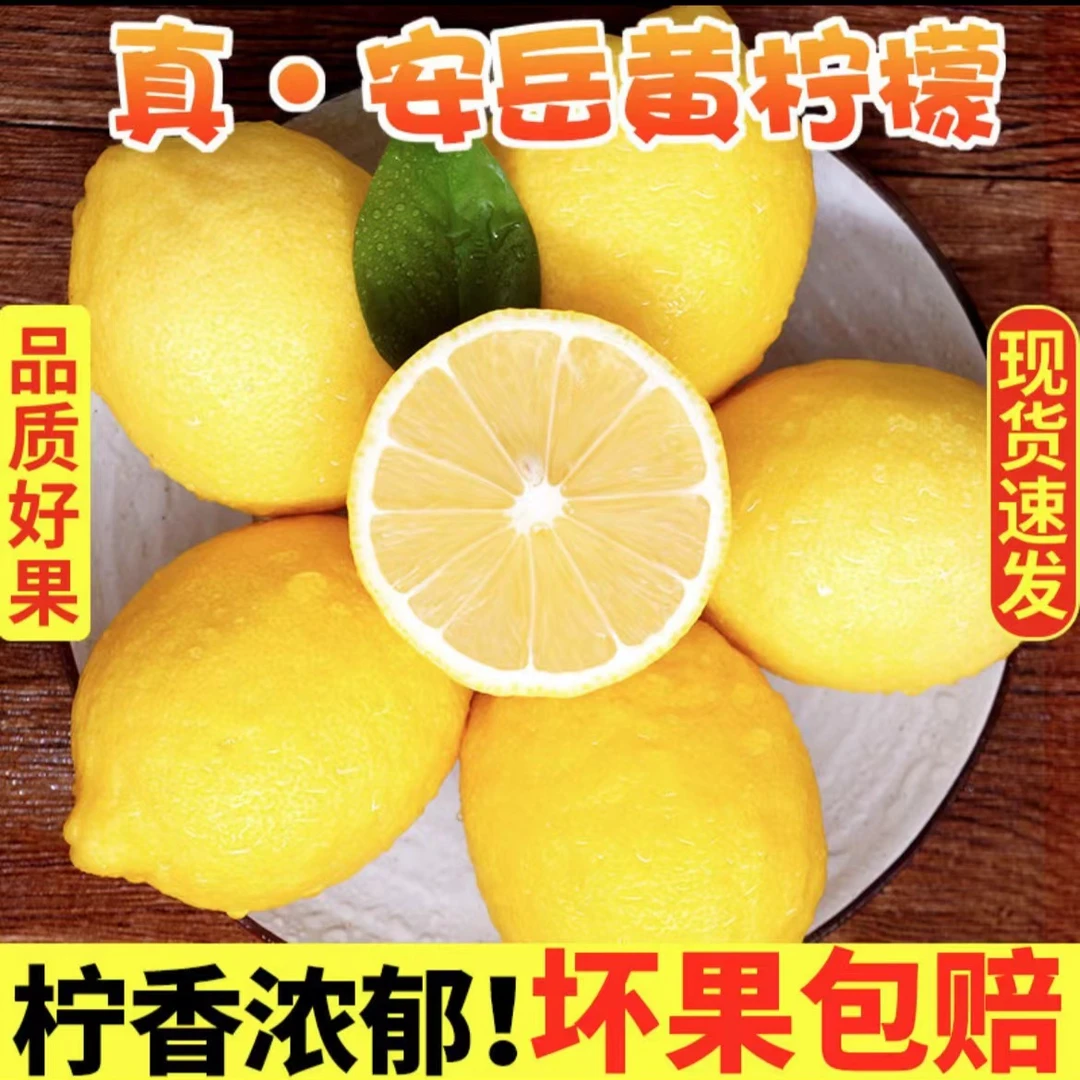 【2.9/8个】爱心助农 四川安岳柠檬当季水果原产地发货大果