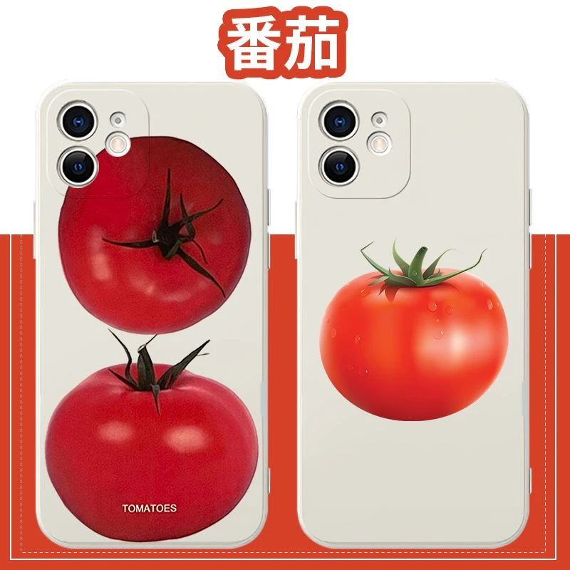 番茄手机壳tomatosauce苹果13华为蔬菜iPhone14小米12vivo西红柿X