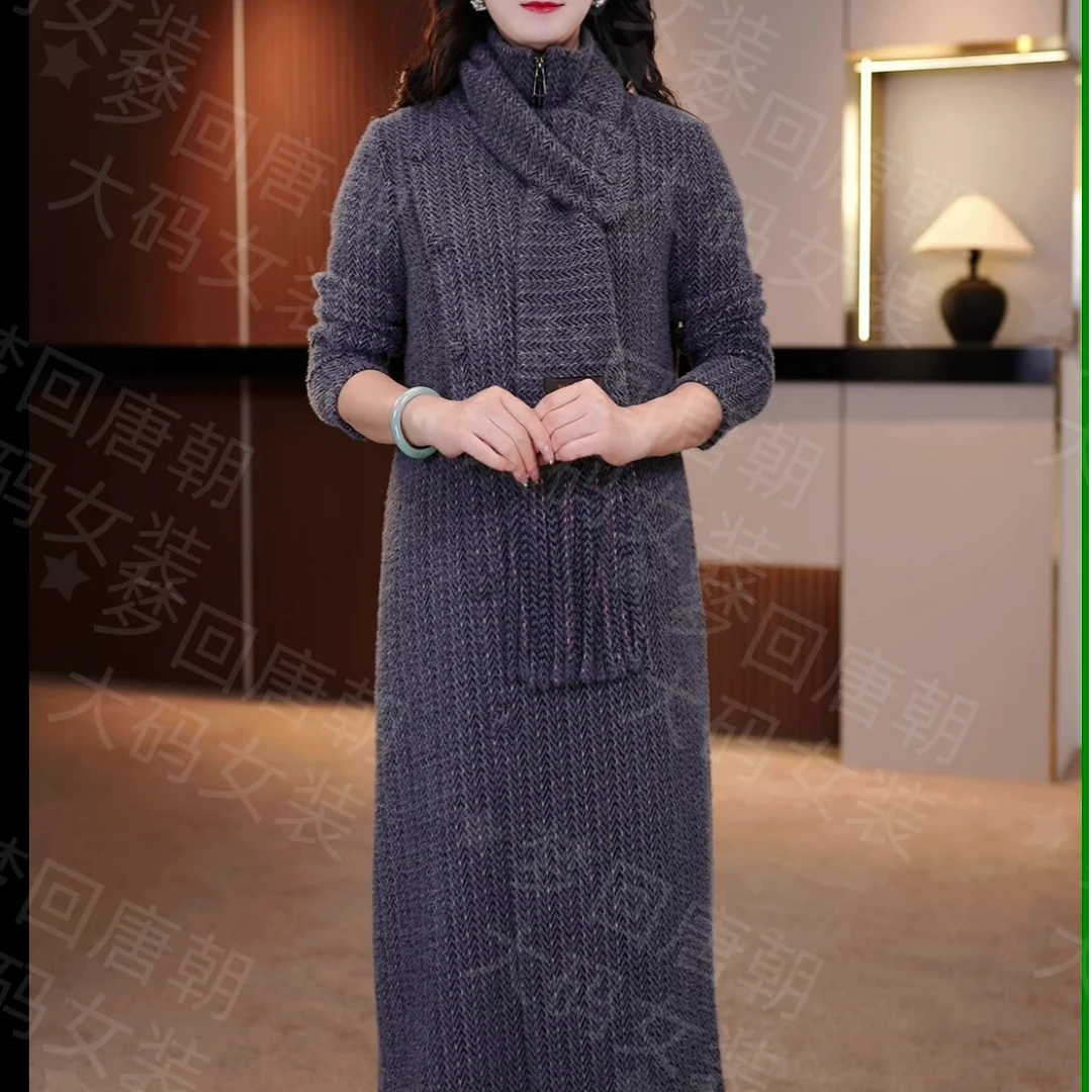 大码女装连衣裙遮肉显瘦加肥加大款收腰显瘦SXE-24-760