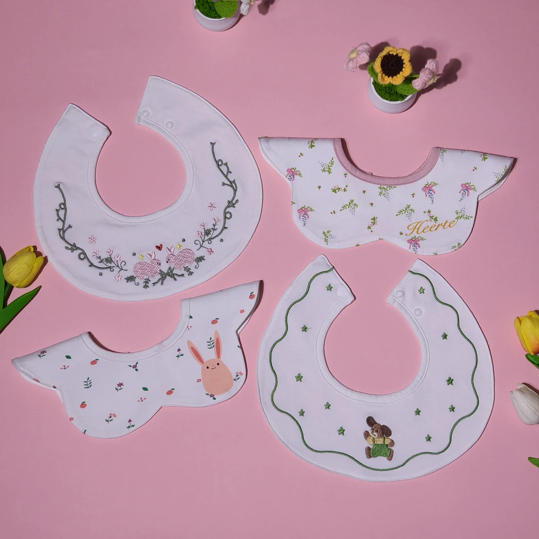 【7A抑菌防水围嘴】婴儿口水巾男女宝宝口水围嘴新生儿隔奶巾