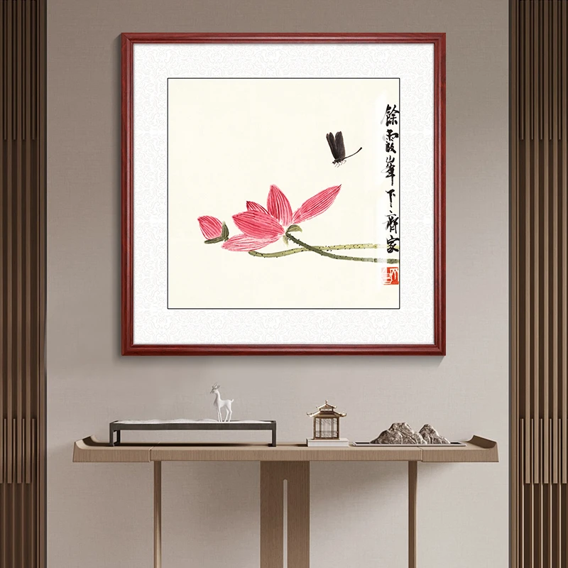 【方形餐厅画】新中式装饰画挂画客厅沙发背景墙简约壁画玄关装饰画
