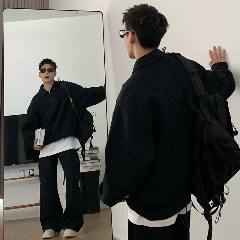 Holocene美式潮牌春秋帅气高级感穿搭卫衣搭配一套24859-24315