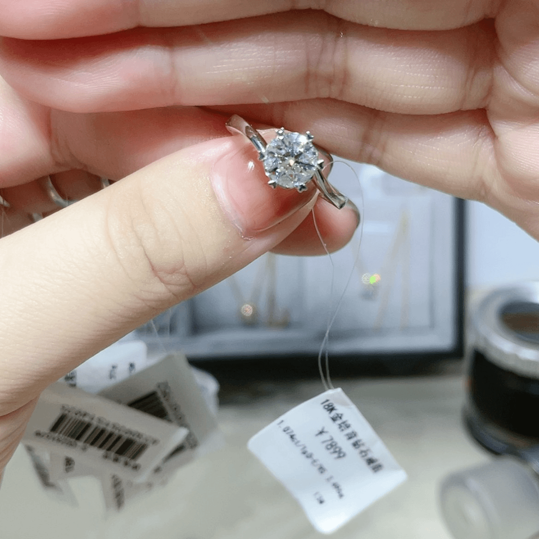 【闪购商品】实验室培育钻石18K金镶嵌22749