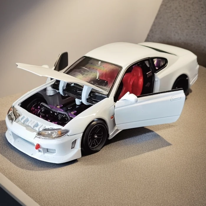 XRP 1/24 NFD-S15 RC遥控专业漂移模型车 后驱合金仿真蚊车带内饰