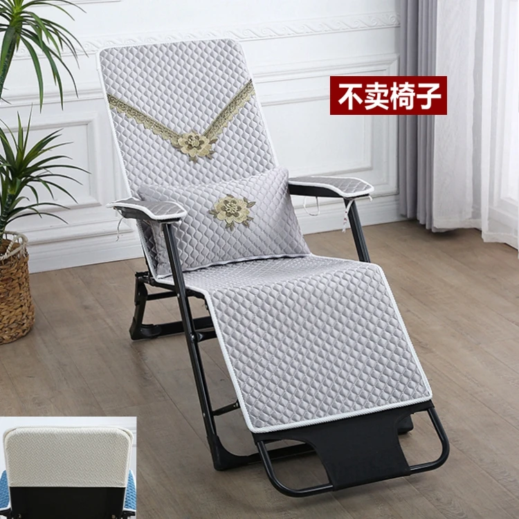 秋冬季四季躺椅垫子加棉防尘办公室午休午睡坐垫靠背一体折叠垫子