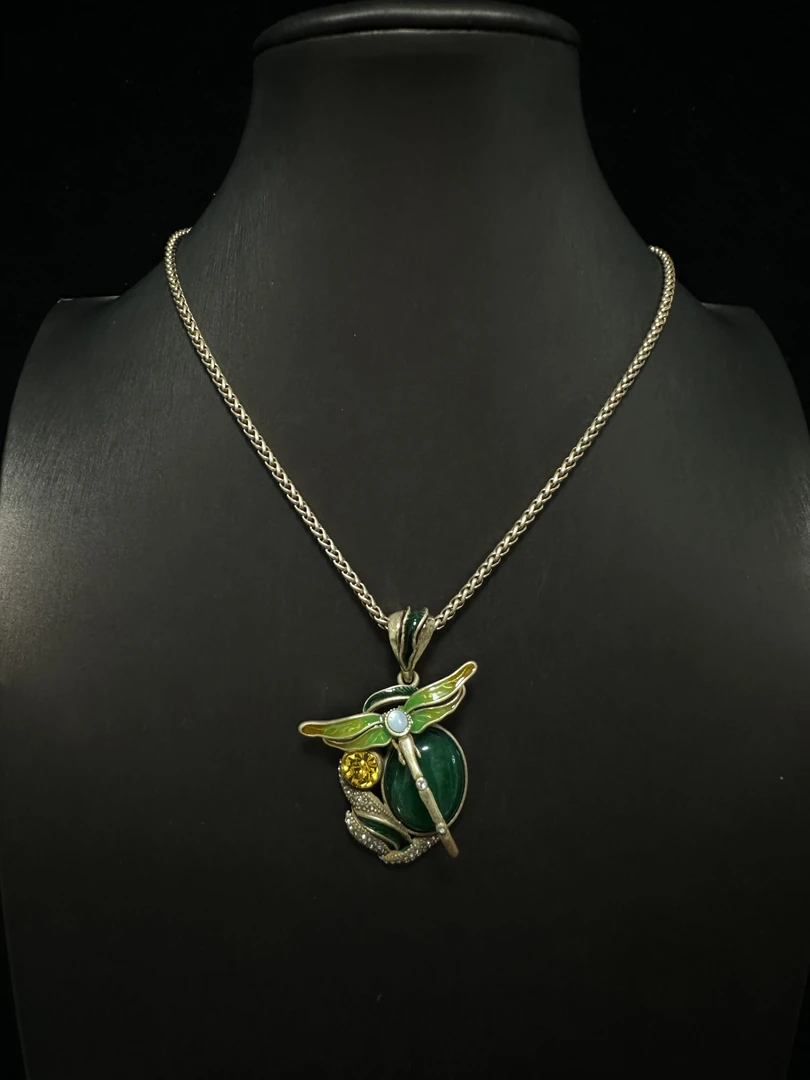 铜合金合成锆石项链 ZXL0145中古项链