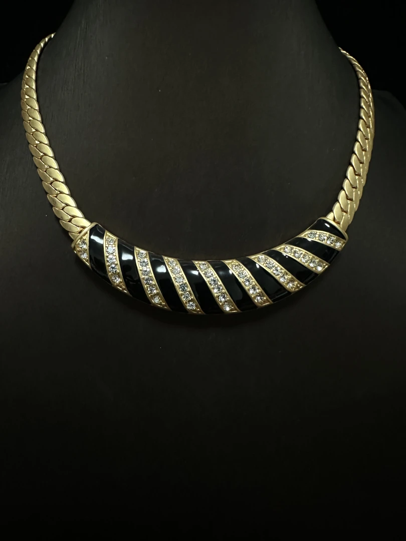 铜合金合成锆石项链 ZXL0185中古项链