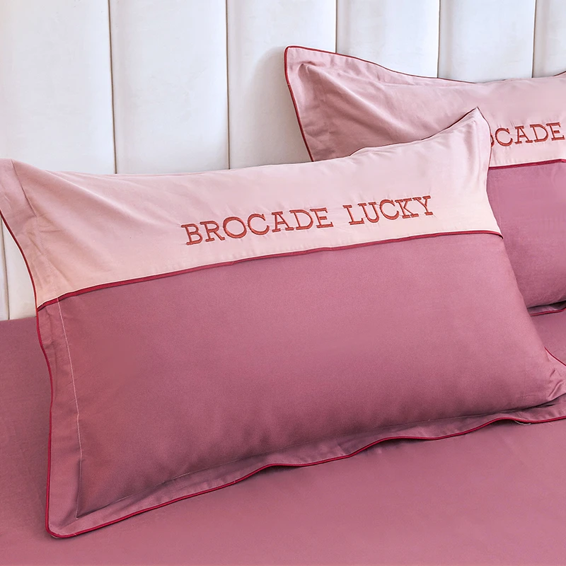 枕套纯棉100全棉一对装加厚加大48x74cm宿舍单人枕头枕芯套高级感