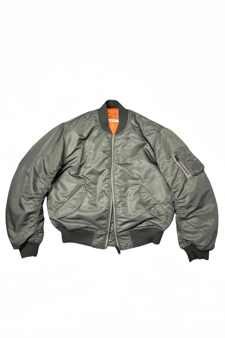 Danci Done 巴黎复古绅士老钱静奢飞行夹克Bomber MA-1棉服