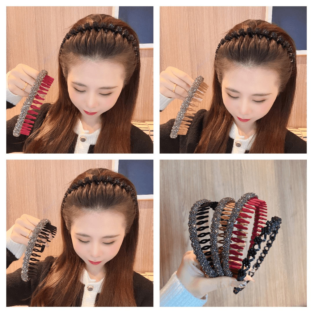 非金属亚克力发饰 9.9m两个懒人发箍洗脸收纳碎发头箍自带编发感