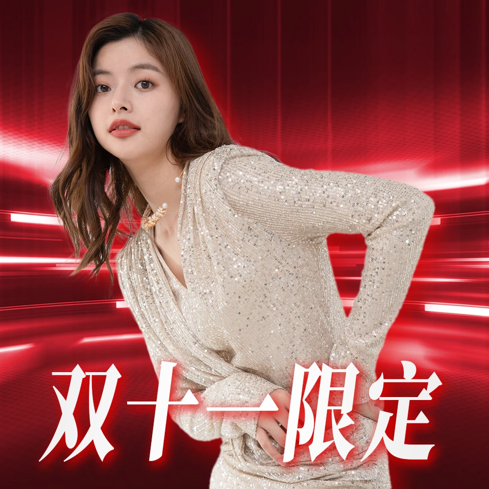 凝慧真的好【栩栩花间】2024春季轻奢重工亮片花网纱半身裙QP011