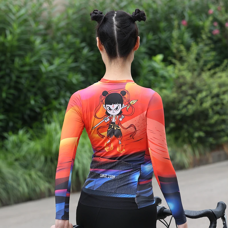 「春夏经典款-哪吒」 骑行服竞赛级口袋反光男女款牛奶丝公路车运动