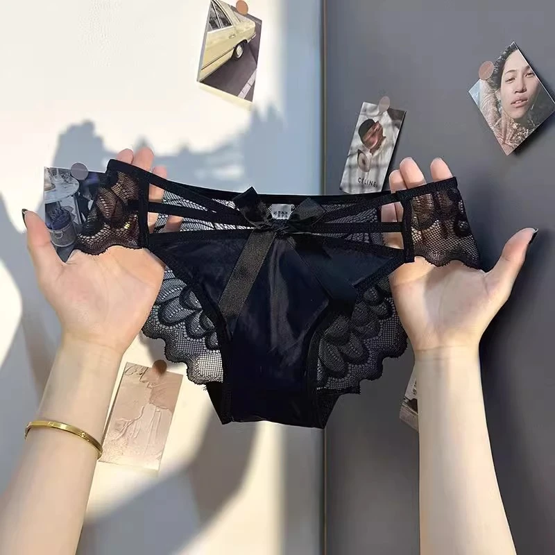 天使之翼性感蕾丝内裤女士无痕纯欲薄款女生2024新款御姐风三角裤