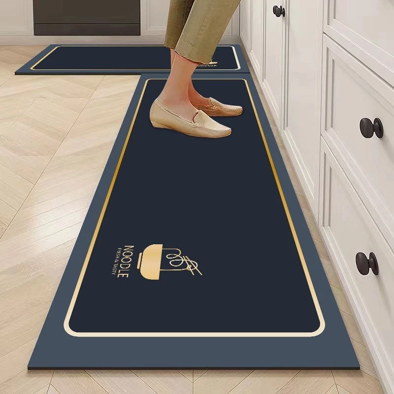 硅藻泥厨房软地垫防滑耐磨吸油吸水可擦耐脏浴室玄关门垫子可定制