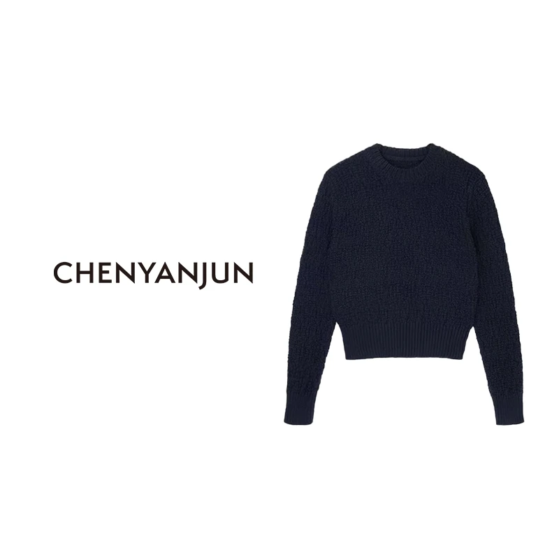 CHENYANJUN搓针手编纹特种慵懒高级感粗针毛衣CYJ-JJ59-00272