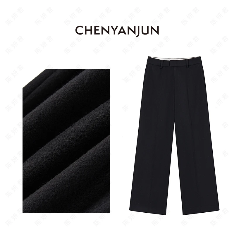 陈妍君CHENYANJUN【复古高腰显瘦修身西裤】CYJ01-WWO171-W557