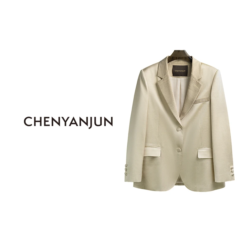 陈妍君CHENYANJUN【娇气包】醋酸斜外套CYJ-WWO74-W066