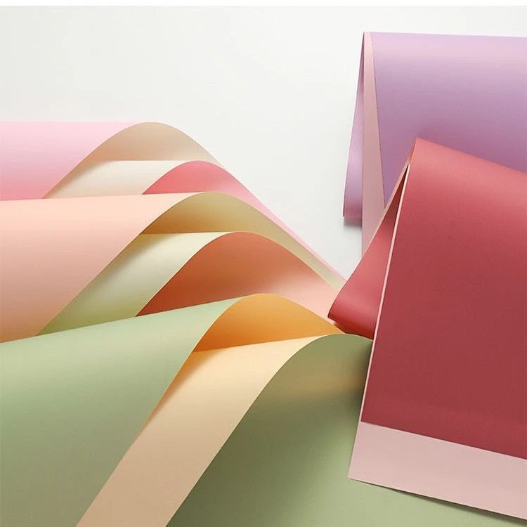欧雅纸鲜花包装纸双纯色韩式防水花束包花花纸花店花艺材料用品