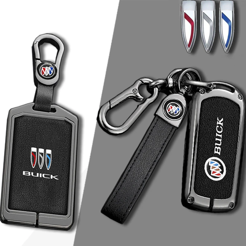 2023款别克全新君越钥匙套专用别克E4卡片E5汽车真皮全包金属壳扣