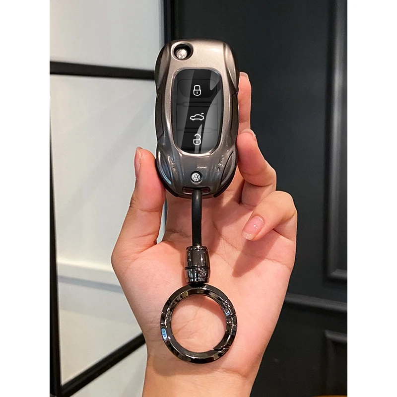 一汽大众捷达vs5钥匙套va3捷达vs7专用钥匙壳蔚领朗行途观车扣包