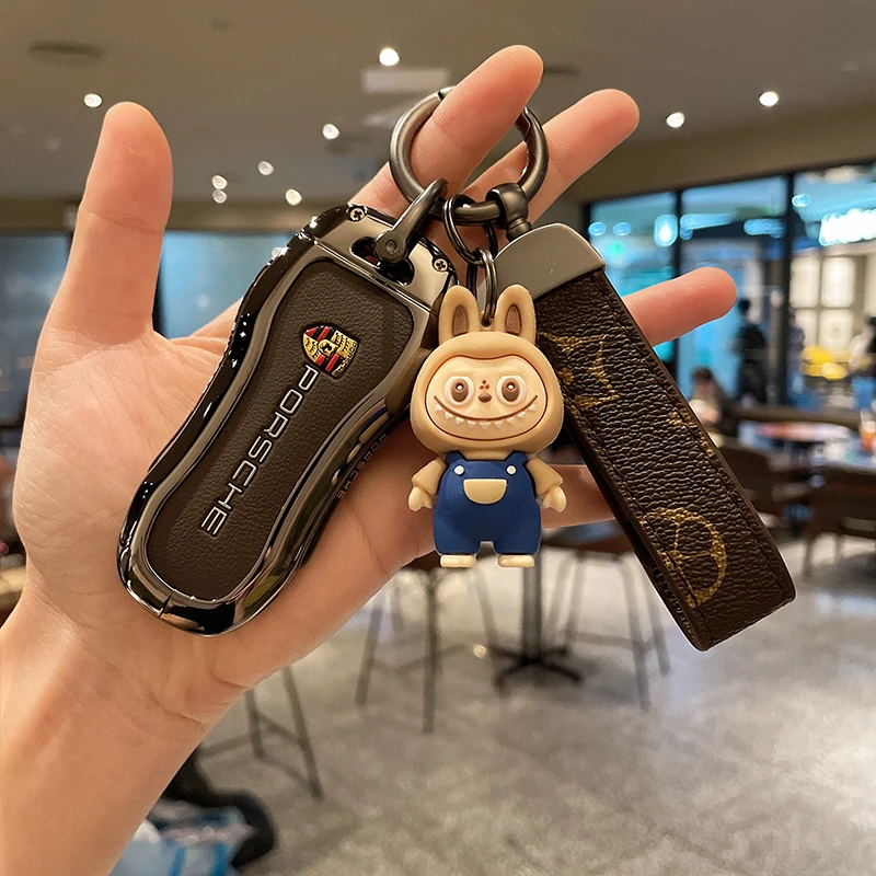 保时捷钥匙套卡宴帕拉梅拉macan玛卡911帕美718taycan车钥匙扣壳