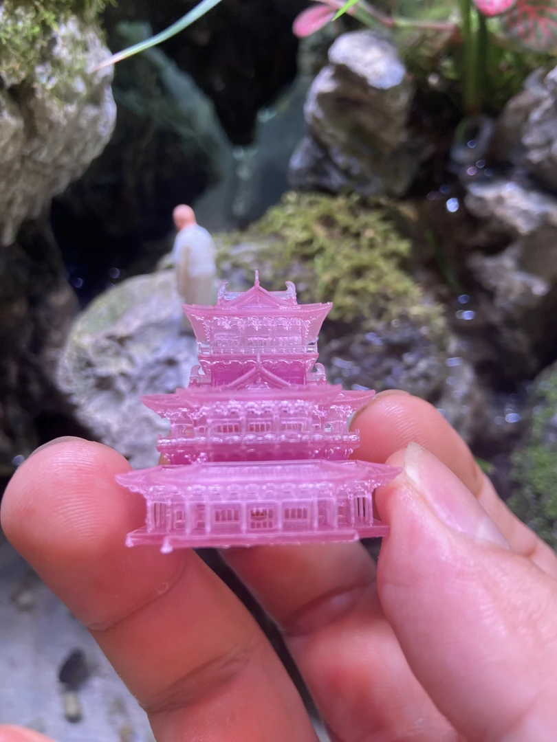 滕王阁微景观场景模型！超细超精