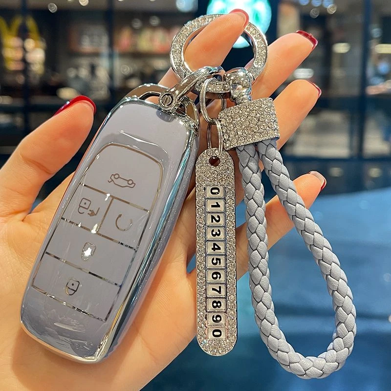 23款广汽埃安YPLUS钥匙套AION S魅580炫630包V扣LX 70/80壳22款车