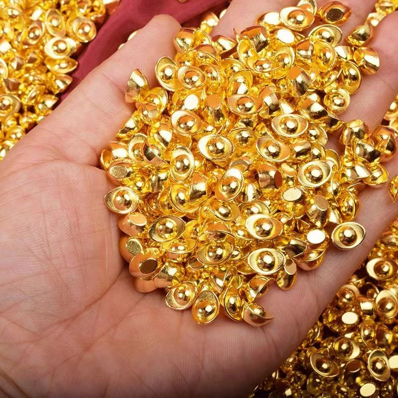 实心沙金小元宝  1厘米元宝装饰摆件