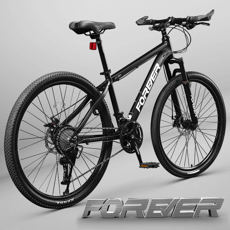 永久铝合金山地自行车变速油碟刹车学生成人男越野运动单车JT001