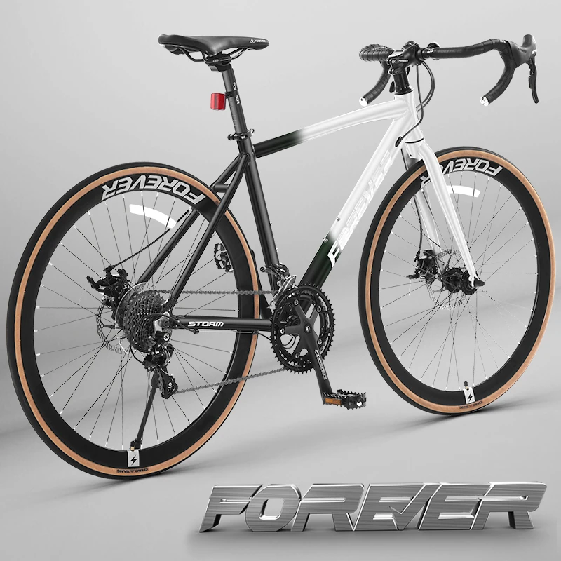 永久官方旗舰店公路车700c油碟刹变速男女成人竞速越野单车AR300