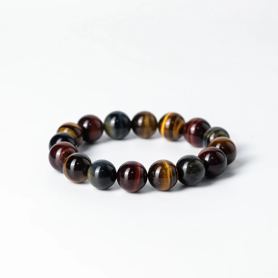 非金属手链 七彩虎眼石多宝手串12mm  618230925-30