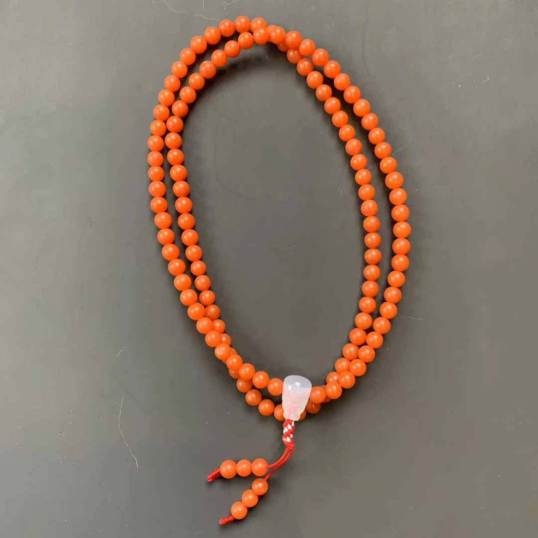 【竞拍】南红柿子红多圈5mm 约31.9g NH20241105-40