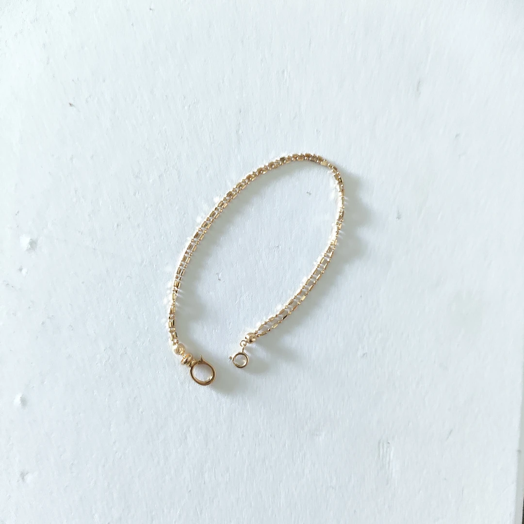 闪光-18K金手链（大扣头）