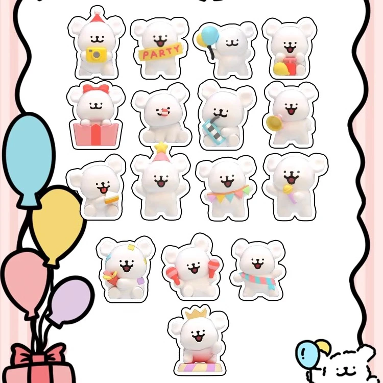 线条小狗派对系列迷你盲袋MALTESE潮玩萌粒礼物