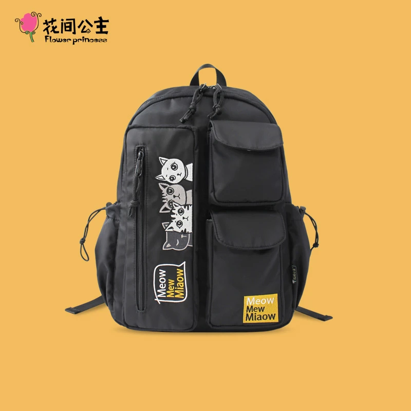 【微瑕】花间公主喵喵喵双肩女学院背包原创学生书包