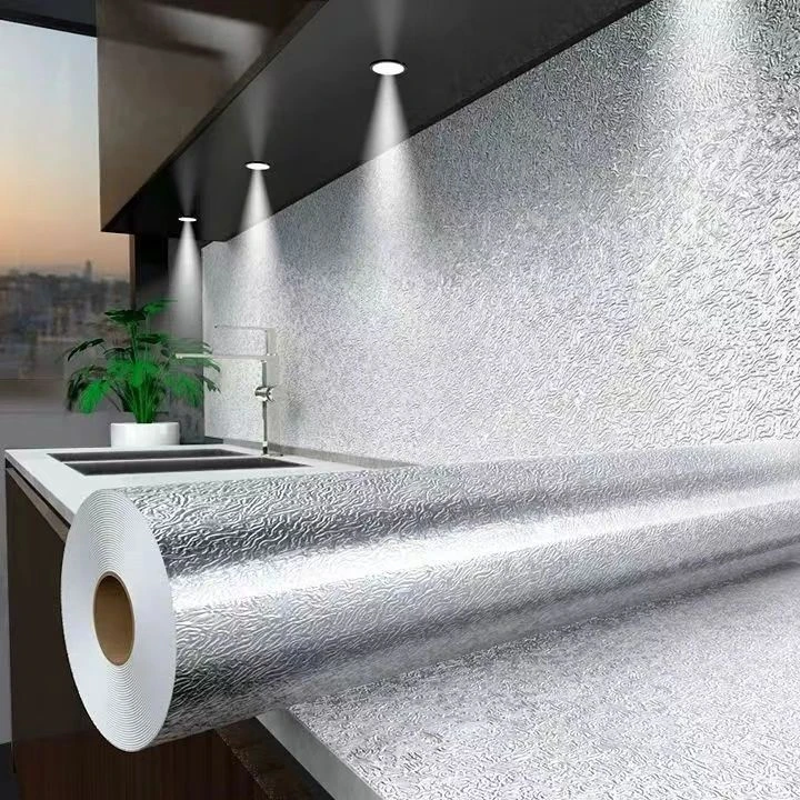 【好物推荐】厨房防油贴纸墙贴防水防潮自粘台面柜子抽屉铝箔纸