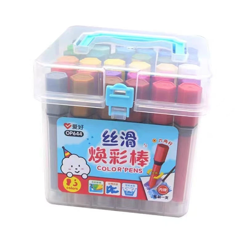 爱好焕彩棒36色涂鸦不晕染