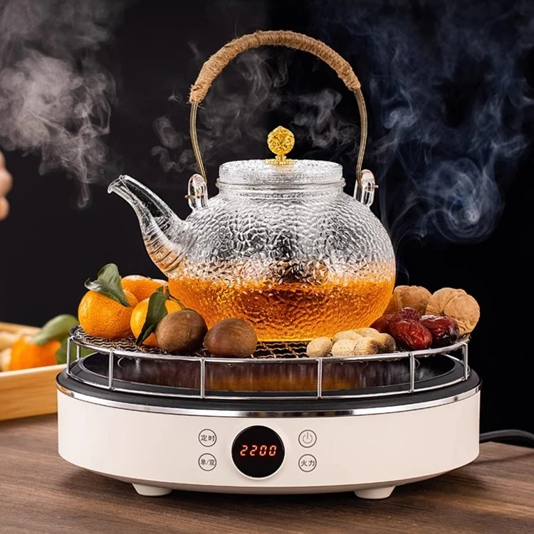 围炉煮茶电陶炉套装室内复古耐热加厚玻璃煮茶器保温煮水全套家用