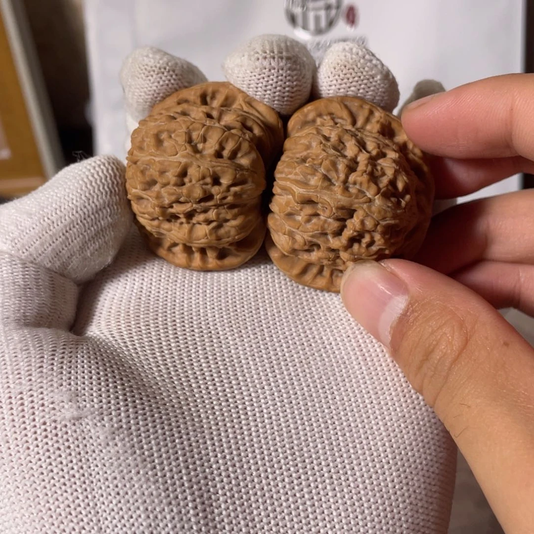 文玩核桃把件ㅤ*角文玩核桃 白狮子 41