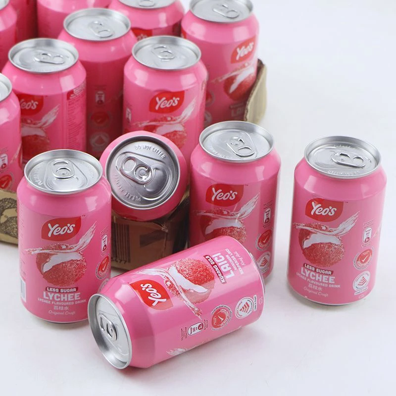 新加坡进口饮料杨协成荔枝味饮料300ml*2罐装网红果味解渴夏日