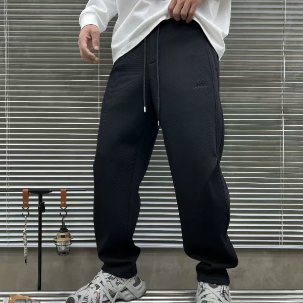 G19冬季男款舒适运动加绒加厚运动裤卫裤休闲裤