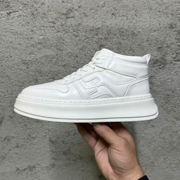 9738冬季男款脚斗士休闲时尚简约百搭小白鞋高帮棉鞋