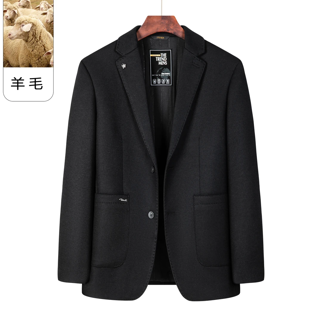 【北部庄园】男士秋冬精品商务西服纯色简约休闲净版西装外套/23068