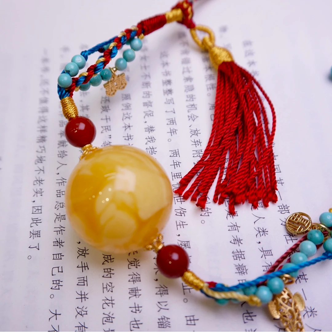 臻品百搭民族风圆珠锁骨链