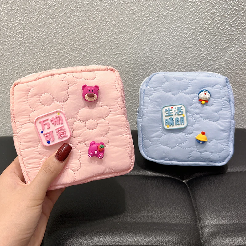 可爱卡通卫生棉收纳包大容量少女学生随身可携式姨妈巾防水月事包