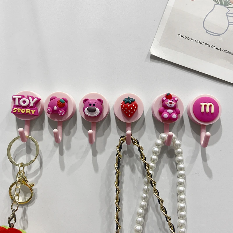 宿舍挂钩强力粘胶墙壁免打孔可爱卡通门后无痕挂钩学生挂书包挂钩