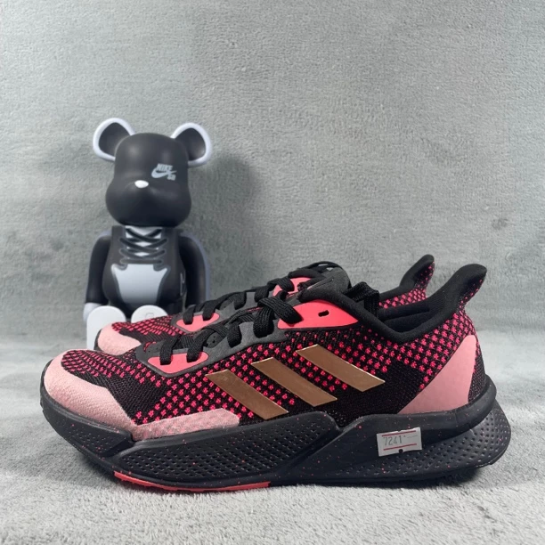 二手36码 adidas X9000L2 跑鞋 黑红 无盒公价299