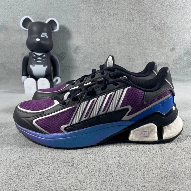 二手42码 adidas A3 Boost 缓震耐磨 跑鞋 黑 磕碰 无盒 公价278