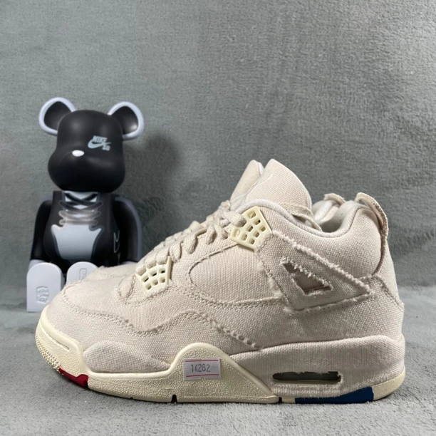 二手36码 Air Jordan 4 休闲鞋 白 污渍黄渍 无盒公价1589