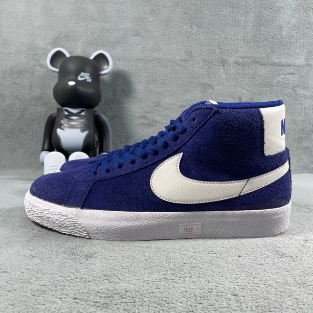 二手42码 Nike Blazer 休闲鞋 蓝 污渍 无盒公 价539